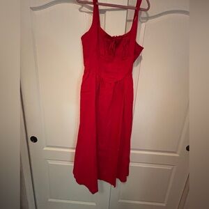Quince XL Red Dress New with Tags Linen